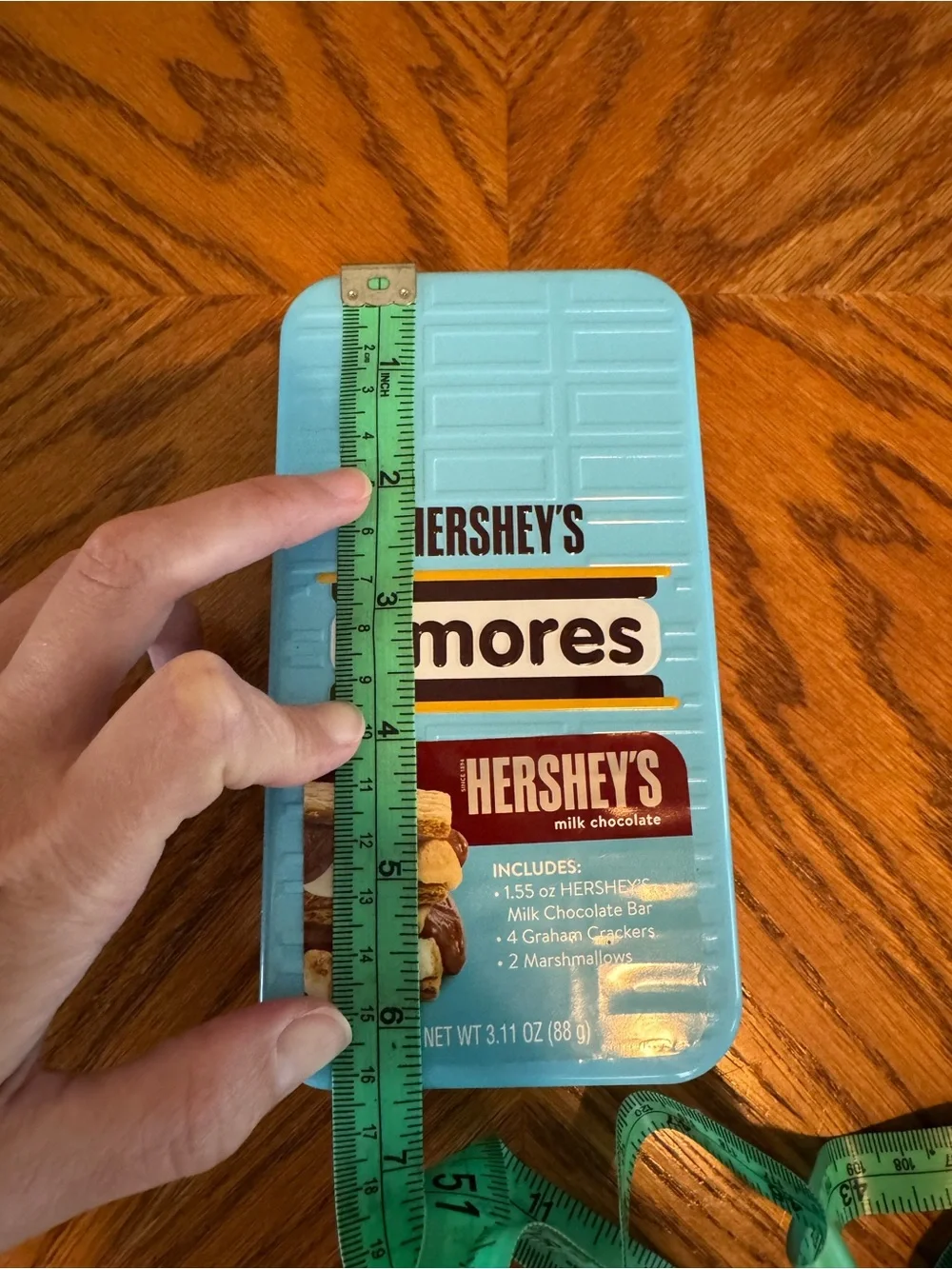 Hershey's S'mores Collectible Metal Tin - Embossed Lid Blue